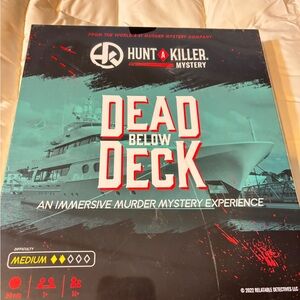 Hunt A Killer Mystery Game - Dead Below Deck board game . New
